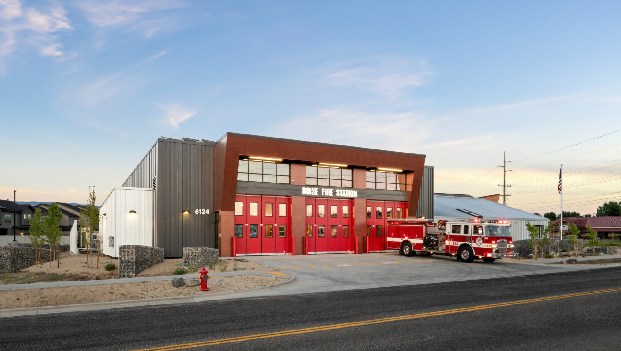 Boise Fire Station 13 apparatus and operational area