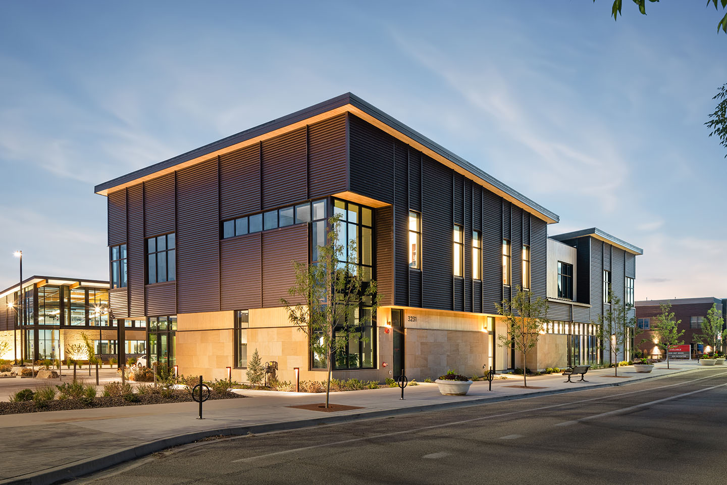 Hyperbarics and Wellness building at the Idaho Outdoor Fieldhouse